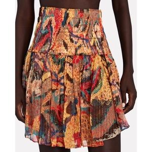 A.L.C. Luna Printed Mini Skirt in Multi Color Size 0